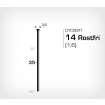 Dyckert 14/35 SS Rostfri (SKN 16-35 SS) - 4000 st /ask