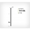Dyckert 14/50 Vitlackerad (SKN 16-50) - 4000 st /ask