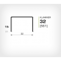 Klammer 32/15 (561-15K) - 2000 st / ask