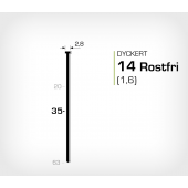 Rostfri dyckert 14/35 SS (SKN 16-35 SS)