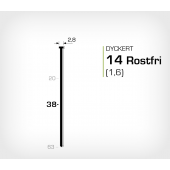 Rostfri dyckert 14/38 SS (SKN 16-38 SS)