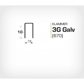 Klammer 3G/10 Elförzinkad Galv (670-10)