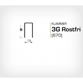  Klammer 3G/8 SS Rostfri (670-08 SS)