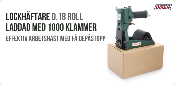 Lockhäftaren D.18 Roll för effektiv kartonghäftning