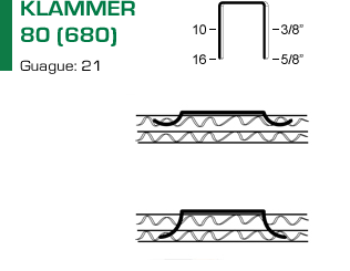 Klammer 80 (680) f&ouml;r klammerpistol 80.16 OC