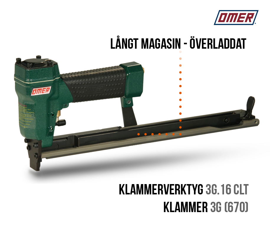 Klammerpistol 3G.16 CLT - Långt överladdat magasin Klammerpistol 3G.16 CLT för 670 och 3G klammer
